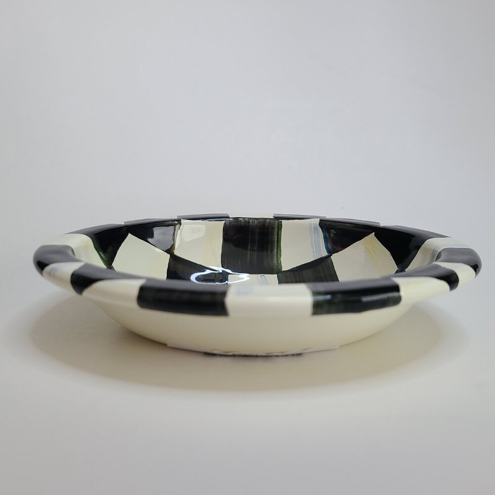 MacKenzie‑Childs Courtly Check Soap Dish – Enamel Bath Decor - NEW - Picture 7 of 12